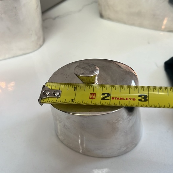 Michael Aram Art Deco Limited 4 Pcs Silver Plated Pitcher Creamer Sugar Bowl - Picture 14 of 16